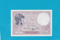 Billet 5 Francs Violet - 05-10-1939