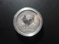 Australie - Lunar I - Année du coq - 1 once argent - 2005