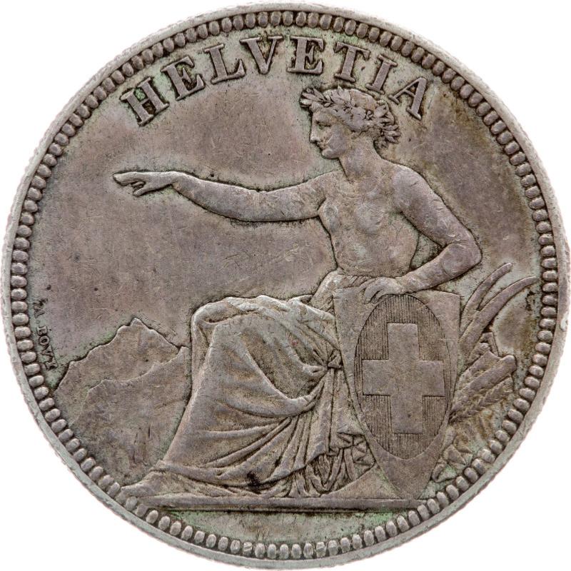 Pièce Suisse 5 francs 1873 B (Bern) Olivier Goujon Numismatique