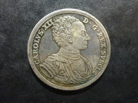 Société numismatique suédoise - Bicentenaire de la mort de Charles XII - Médaille argent - 1918