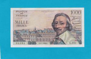 Billet 1000 Francs Richelieu - 05-01-1956