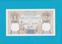 Billet 1000 Francs Cérès et Mercure - 22-09-1938