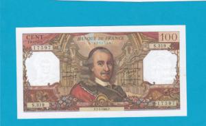 Billet 100 Francs Corneille 07-03-1968