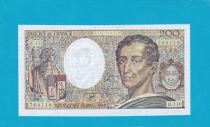 Billet 200 Francs Montesquieu - 1992