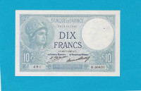 Billet 10 Francs Minerve - 23-07-1927