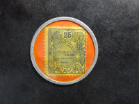 Indochine - Nouméa - Timbre monnaie - 25 centimes