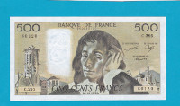 Billet 500 Francs Pascal 05-11-1987