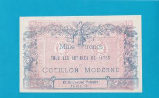 Billet publicitaire 1000 Francs - Au Cotillon Moderne