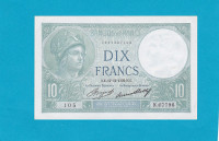 Billet 10 Francs Minerve - 17-12-1936