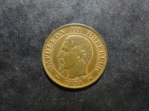 Napoléon III tête nue - 5 centimes - 1854 MA - Marseille