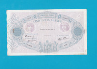Billet 500 Francs Bleu et Rose - 29 juin 1939