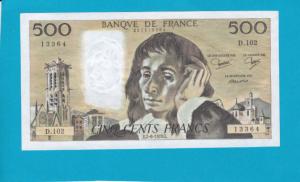 Billet 500 Francs Pascal - 07-06-1979