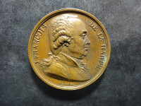 Galerie Métallique des Grands Hommes Français - Médaille - De La Harpe - 1822