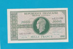 Trésor - Billet 1000 Francs Marianne - 04-06-1945 - Lettre E