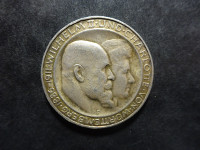 Empire allemand, Württemberg - 3 Mark argent - 1911
