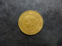 Cérès - 5 centimes - 1876 A - Paris