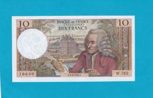 Billet 10 francs Voltaire - 02-03-1972