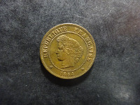 Cérès - 5 centimes - 1884 A - Paris