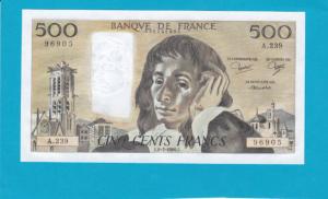 Billet 500 Francs Pascal - 06-02-1986