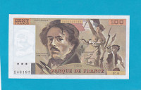 Billet 100 Francs Delacroix hachuré - 1978