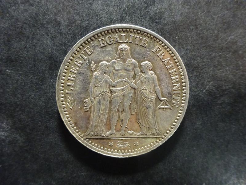 Pièce Hercule 5 Francs 1873 A Paris