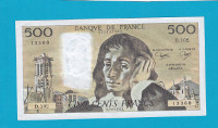 Billet 500 Francs Pascal 07-06-1979