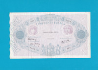 Billet 500 Francs Bleu et Rose - 31 mars 1938