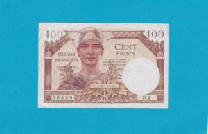 Billet 100 Francs Trésor Français