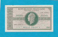 Billet 1000 Francs Marianne - 04-06-1945 - Lettre E