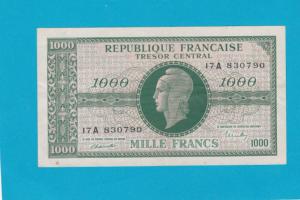 Trésor - Billet 1000 Francs Marianne - 04-06-1945 - Lettre A