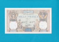 Billet 1000 Francs Cérès et Mercure - 18-07-1940