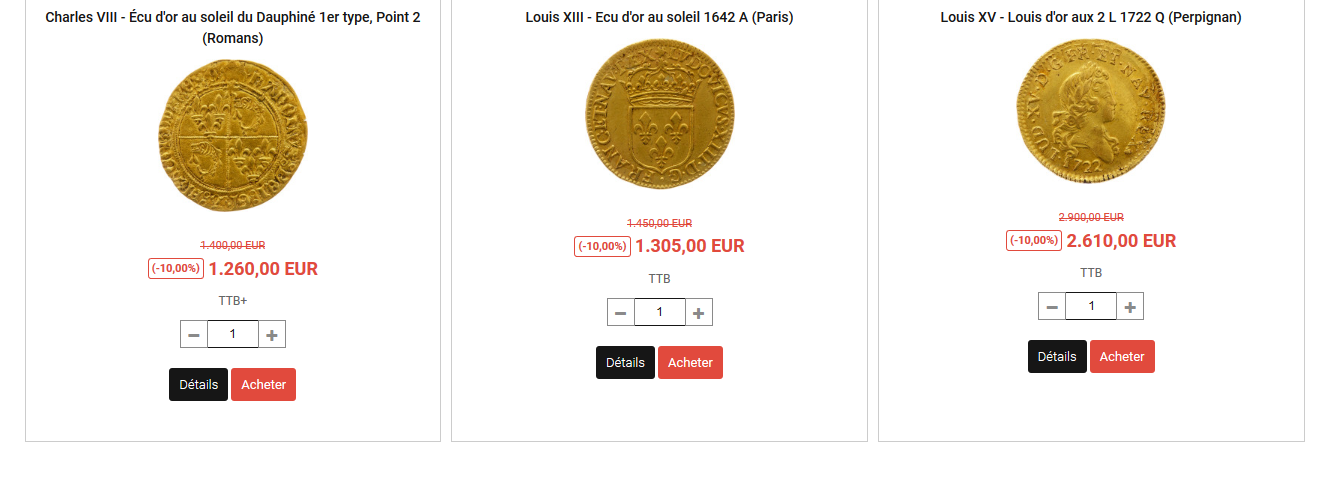 Promotion de Nol : 10% de remise sur nos monnaies et billets de collection